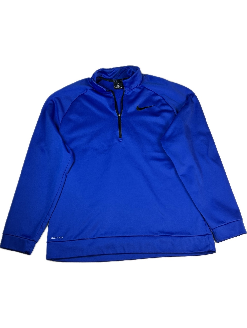 Nike Dri-Fit Blue Quarter-Zip Pullover Sweatshirt Large